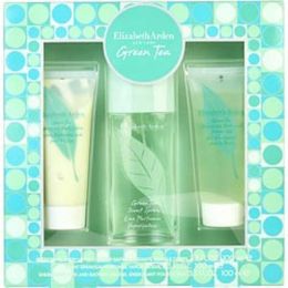 Green Tea By Elizabeth Arden Eau De Parfum Spray 3.3 Oz & Body Lotion 3.3 Oz & Shower Gel 3.3 Oz For Women