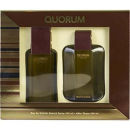 Quorum By Antonio Puig Edt Spray 3.4 Oz & Aftershave 3.4 Oz For Men