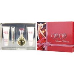 Paris Hilton Can Can By Paris Hilton Eau De Parfum Spray 3.4 Oz & Body Lotion 3 Oz & Shower Gel 3 Oz & Eau De Parfum Spray 0.34 Oz Mini For Women