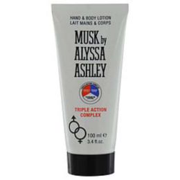 Alyssa Ashley Musk By Alyssa Ashley Hand And Body Lotion Triple Action 3.4 Oz For Women