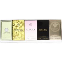 Versace Variety By Gianni Versace 5 Piece Womens Mini Variety With Versense & Crystal Noir & Bright Crystal & Yellow Diamond & Eros Pour Femme And All