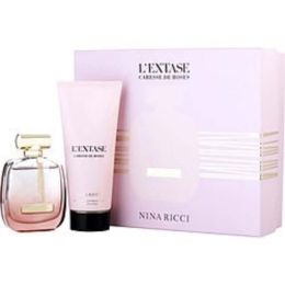 L'extase Caresse De Roses Nina Ricci By Nina Ricci Eau De Parfum Legere Spray 2.7 Oz & Body Lotion 6.8 Oz For Women