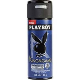 Playboy King Of The Game By Playboy Deodorant Body Spray 5 Oz For Men